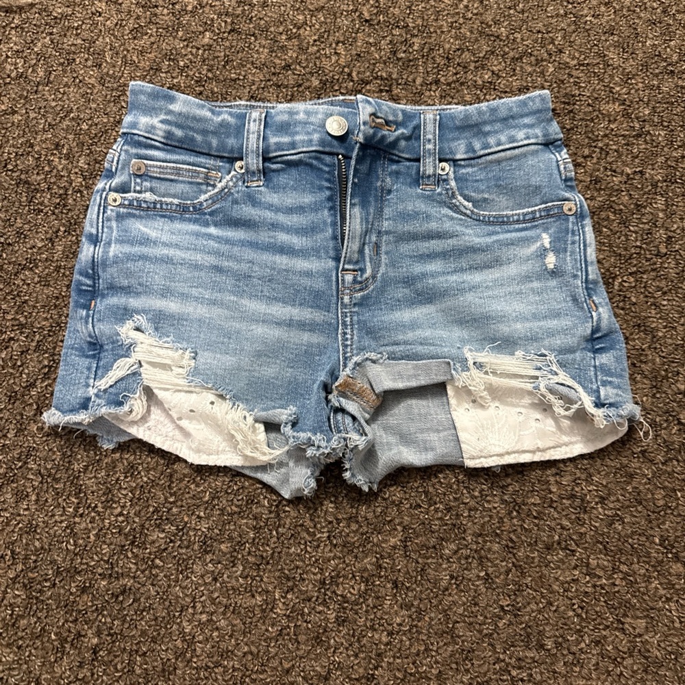 Distressed Denim Women Shorts